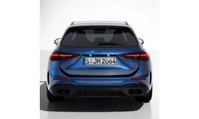 Эмблема-звезда Mercedes-Benz C W206 на крышку багажника, темный хром — фото 1