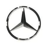 Эмблема-звезда Mercedes-Benz C W206 на крышку багажника, темный хром — фото 3