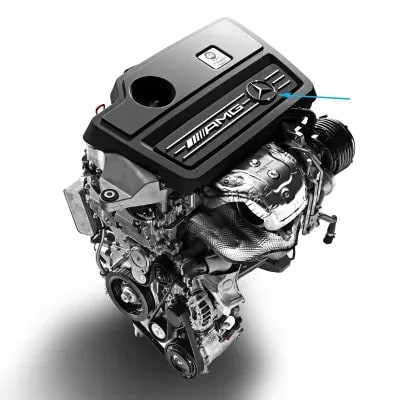 Эмблема-звезда Mercedes-Benz A W176 на крышку двигателя — фото 1