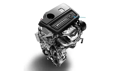 Эмблема-звезда Mercedes-Benz A W176 на крышку двигателя — фото 1