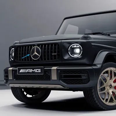 Эмблема-звезда Final Edition Mercedes-Benz G-Класс W463A на решетку радиатора, матовый Kalahari Gold Magno — фото 1
