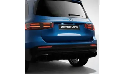 Эмблема-звезда Mercedes-Benz GLB X247 на крышку багажника, темный хром — фото 1