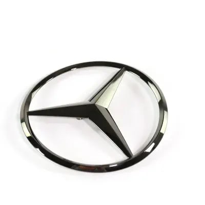 Эмблема-звезда Mercedes-Benz GLA H247 на крышку багажника, темный хром — фото 1