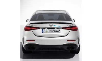 Эмблема-звезда Mercedes-Benz C W206 на крышку багажника, темный хром — фото 1