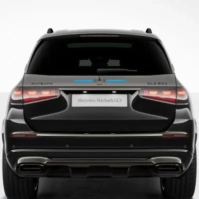 Эмблема-звезда Maybach Mercedes-Benz GLS X167 на крышку багажника, темный хром — фото 1