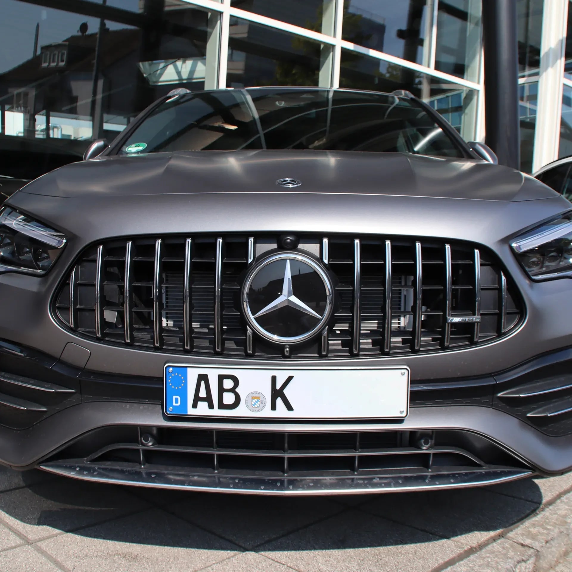 Комплект решетки Panamericana GLA 45 AMG Mercedes-Benz GLA H247 дорестайлинг — фото 6