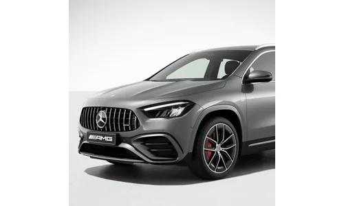 Решетка радиатора Panamericana GLA 45 AMG Mercedes-Benz GLA H247 рестайлинг, хром — фото 2