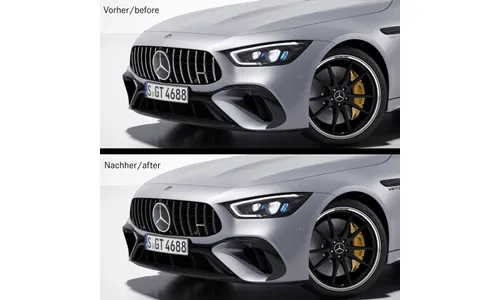 Черная решетка Panamericana Dark Shadow Mercedes-AMG GT 4-дверное купе X290 — фото 2