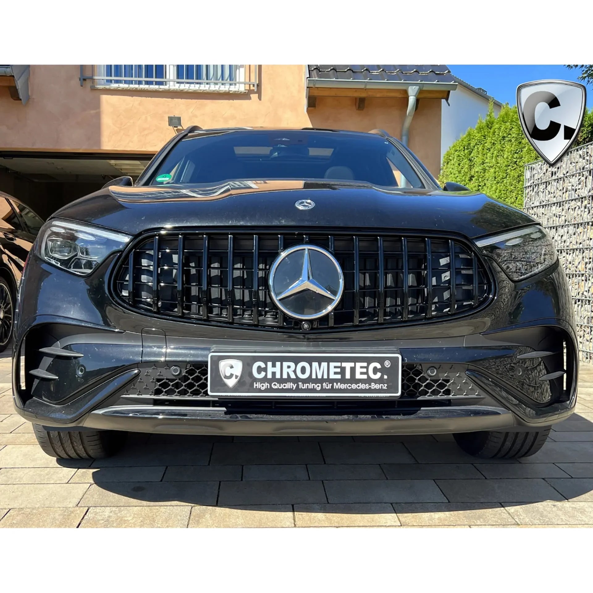 Черная решетка Panamericana Mercedes-Benz GLC X254 CHROMETEC — фото 6