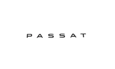 Черный глянцевый шильдик Passat Volkswagen Passat B9 Variant, 274 мм — фото 1
