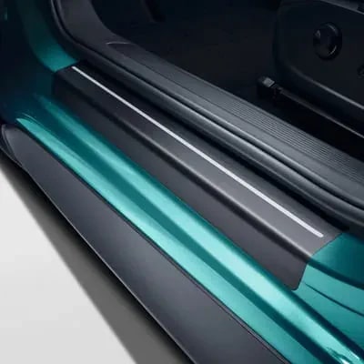 Защитная пленка порогов Volkswagen ID.3, черно-серебристый — фото 1