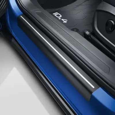 Защитная пленка порогов Volkswagen ID.4, черно-серебристый — фото 1