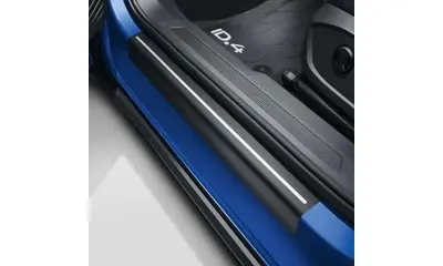 Защитная пленка порогов Volkswagen ID.4, черно-серебристый — фото 1