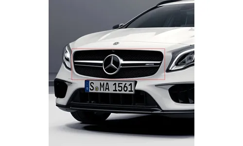 Решетка радиатора Twin-Blade GLA 45 AMG Mercedes-Benz GLA X156 рестайлинг — фото 2