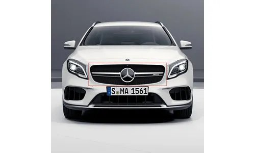 Решетка радиатора Twin-Blade GLA 45 AMG Mercedes-Benz GLA X156 рестайлинг — фото 1