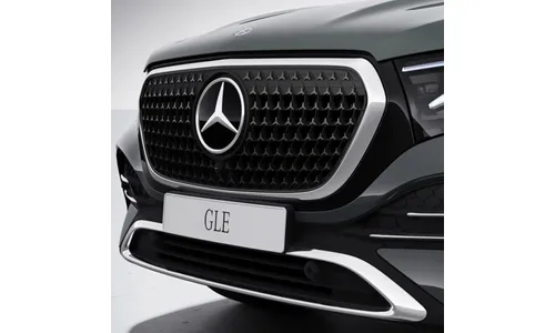 Накладка решетки со звездами Dark Chrome Mercedes-Benz GLE V167 рестайлинг 2 AMG Line — фото 1
