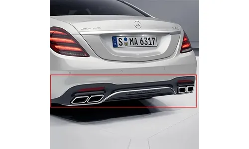 Задний диффузор S 63 AMG для Mercedes-Benz S-Класса W222/V222 после рестайлинга — фото 1