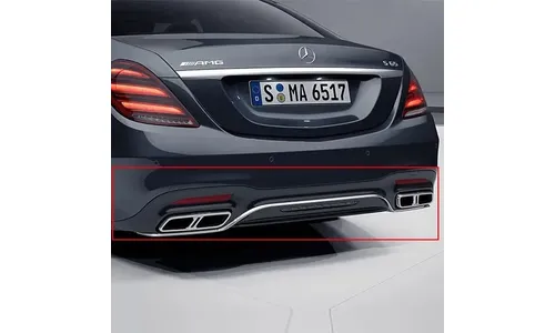 Задний диффузор S 65 AMG для Mercedes-Benz S-Класса W222/V222 после рестайлинга — фото 1