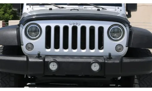Дефлектор капота Hood Shield для Jeep Wrangler JK, высокий профиль, тёмно-дымчатый Husky Liners — фото 4