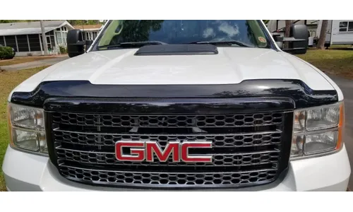 Дефлектор капота Aeroskin для GMC Sierra 2500/3500 (2011–2014), тёмно-дымчатый Husky Liners — фото 2