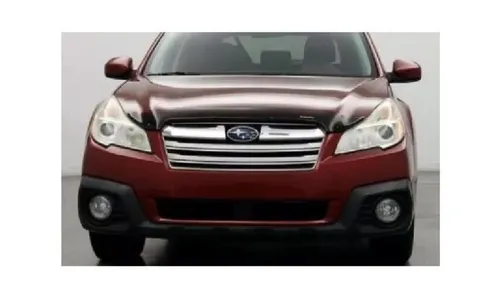 Дефлектор капота Hood Shield для Subaru Outback (2010–2014), средний профиль, тёмно-дымчатый Husky Liners — фото 1