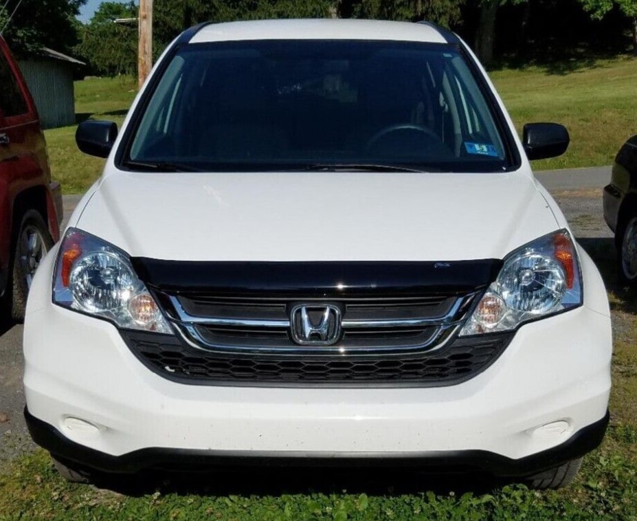 Дефлектор капота Hood Shield для Honda CR-V (2010–2011), высокий профиль, тёмно-дымчатый Husky Liners — фото 4