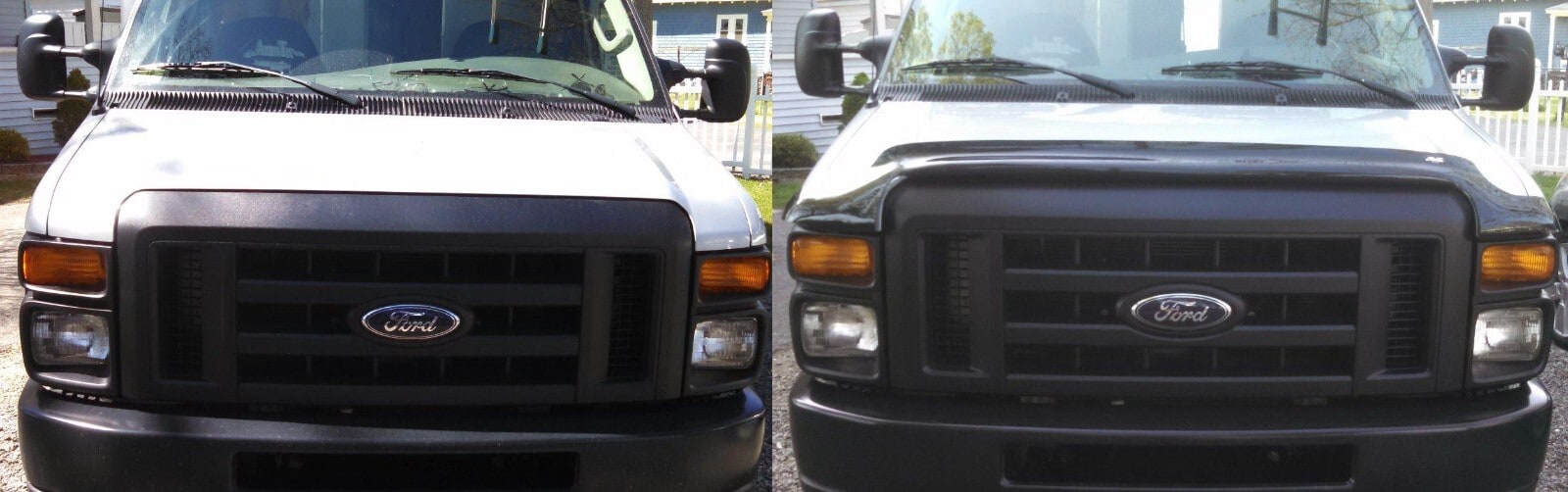 Дефлектор капота Hood Shield для Ford E-Series (2008–2026), высокий профиль, тёмно-дымчатый Husky Liners — фото 5