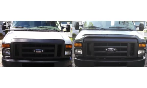 Дефлектор капота Hood Shield для Ford E-Series (2008–2026), высокий профиль, тёмно-дымчатый Husky Liners — фото 5