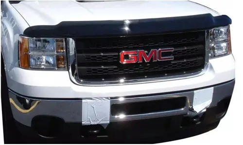 Дефлектор капота Hood Shield для GMC Sierra 2500/3500 (2011–2014), высокий профиль, тёмно-дымчатый Husky Liners — фото 1