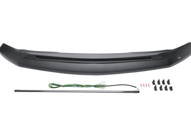 Дефлектор капота Aeroskin Lightshield PRO для Chevrolet Silverado 1500 (2019–2026), матовый чёрный Husky Liners — фото 5