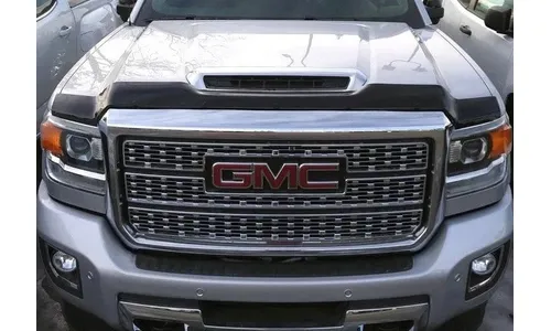 Дефлектор капота Aeroskin для GMC Sierra 2500/3500 (2017–2018), тёмно-дымчатый Husky Liners — фото 1
