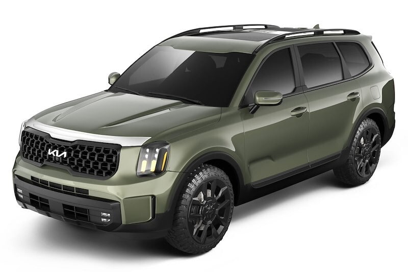 Дефлектор капота Aeroskin для Kia Telluride (2020–2025), хром Husky Liners — фото 3