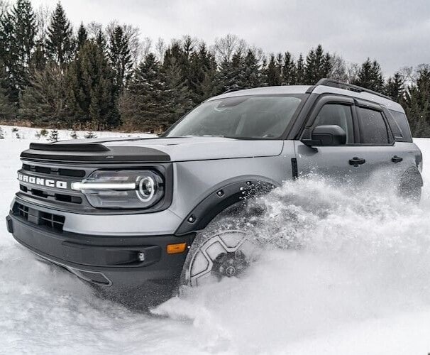 Дефлектор капота Aeroskin II для Ford Bronco Sport, текстурированный чёрный Husky Liners — фото 4