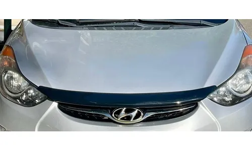 Дефлектор капота Hood Shield для Hyundai Elantra (2011–2014), средний профиль, тёмно-дымчатый Husky Liners — фото 3