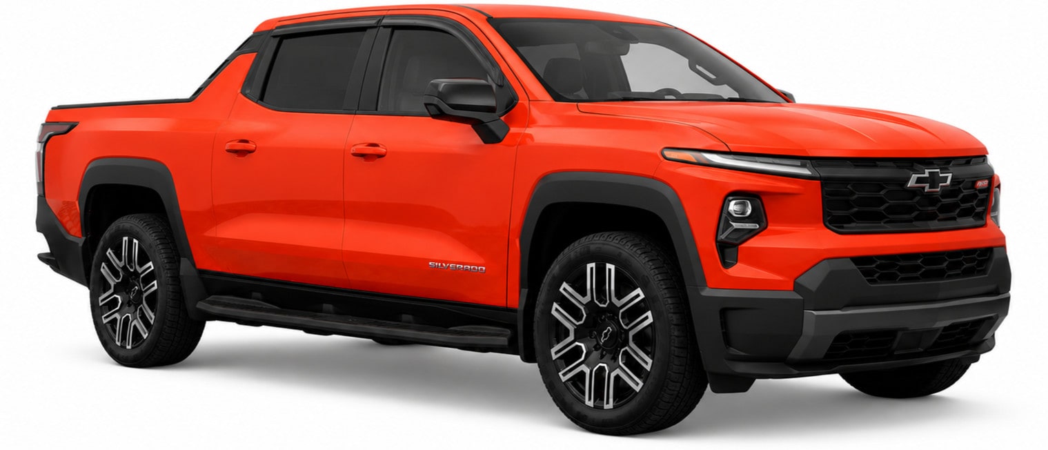 Дефлекторы боковых окон Low Profile Ventvisor для Chevrolet Silverado EV (2024–2025), GMC Sierra EV, тёмно-дымчатые Husky Liners — фото 3