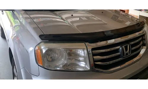 Дефлектор капота Hood Shield для Honda Pilot (2009–2012), высокий профиль, тёмно-дымчатый Husky Liners — фото 4