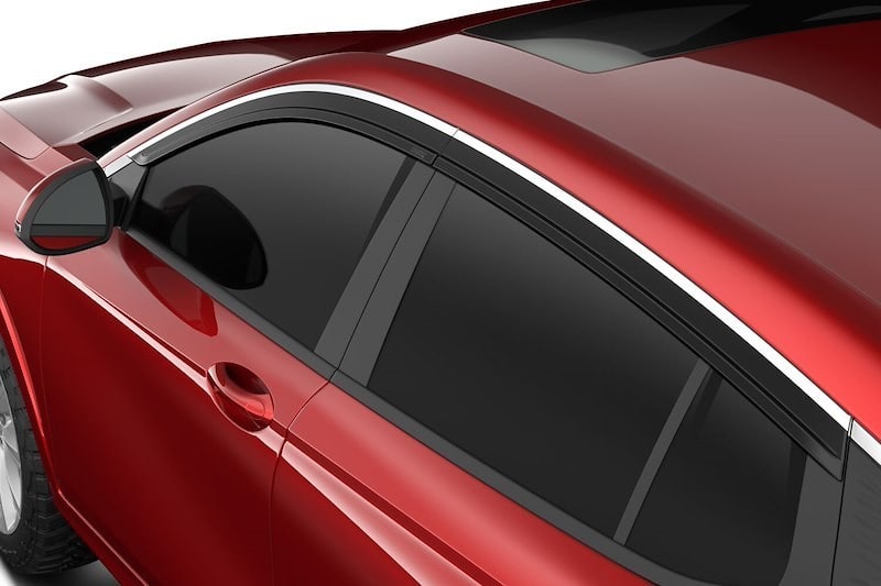 Дефлекторы боковых окон Low Profile Ventvisor для Buick Envista (2024–2026), дымчатые с хромированной окантовкой Husky Liners — фото 3