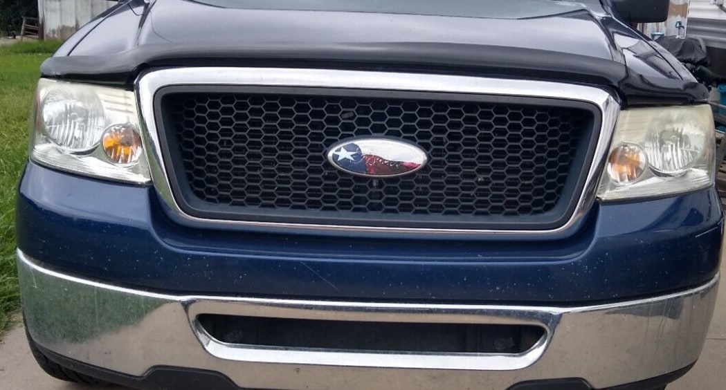 Дефлектор капота Hood Shield для Ford F-150 (2004–2008), Lincoln Mark LT (2006–2008), высокий профиль, тёмно-дымчатый Husky Liners — фото 4