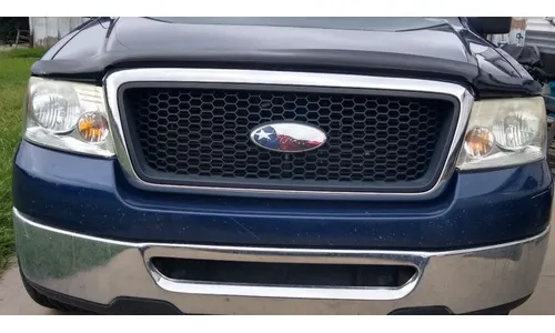 Дефлектор капота Hood Shield для Ford F-150 (2004–2008), Lincoln Mark LT (2006–2008), высокий профиль, тёмно-дымчатый Husky Liners — фото 4