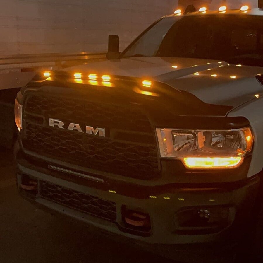Дефлектор капота Aeroskin Lightshield PRO для Ram 2500/3500 (2019–2026), матовый чёрный Husky Liners — фото 4