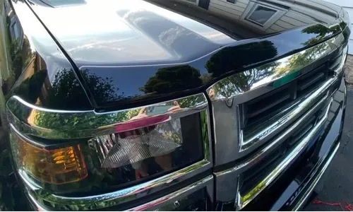 Дефлектор капота Aeroskin для Chevrolet Silverado 1500 (2014–2015), тёмно-дымчатый Husky Liners — фото 6