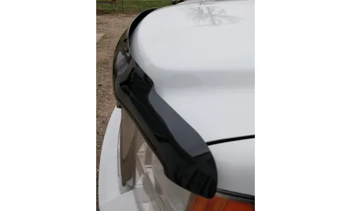 Дефлектор капота Hood Shield для GMC Sierra 2500/3500 (2007–2010), Sierra 1500 (2007–2013), высокий профиль, тёмно-дымчатый Husky Liners — фото 2