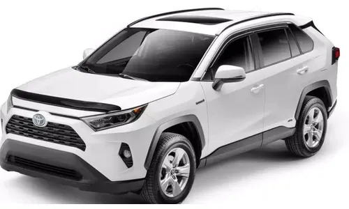 Дефлекторы боковых окон Low Profile Ventvisor для Toyota RAV4 V, дымчатые с хромированной окантовкой Husky Liners — фото 1