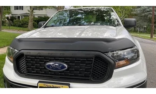 Дефлектор капота Aeroskin II для Ford Ranger (2019–2023), текстурированный чёрный Husky Liners — фото 3