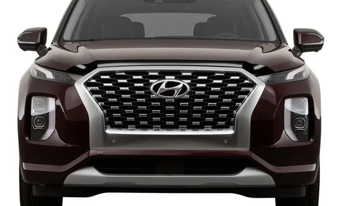Дефлектор капота Aeroskin для Hyundai Palisade (2020–2025), тёмно-дымчатый Husky Liners — фото 1