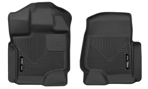 Передние коврики WeatherBeater для Ford F-150 (2015–2026), F-150 Raptor (2021–2026), F-150 Lightning (2022–2025) Husky Liners — фото 1