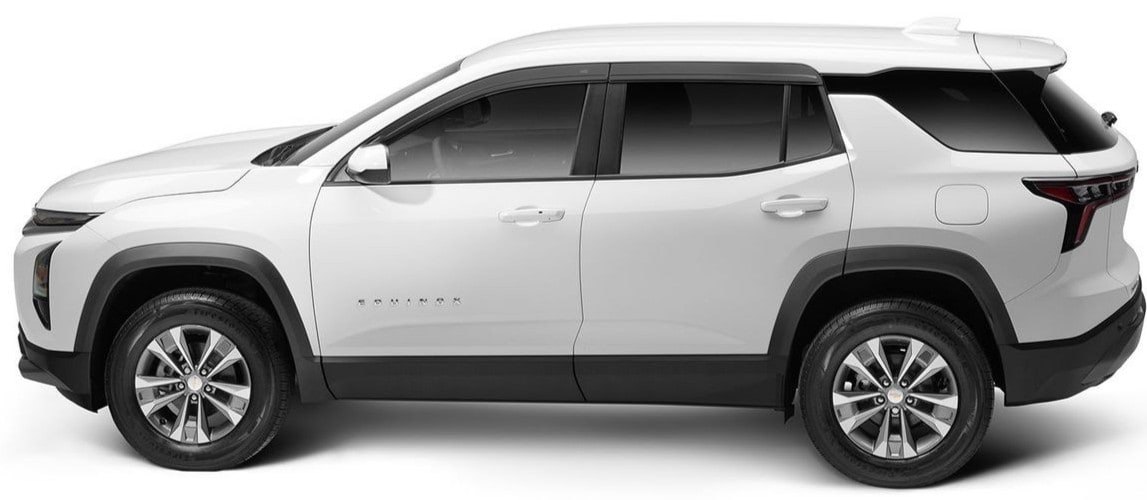 Дефлекторы боковых окон Low Profile Ventvisor для Chevrolet Equinox (2025–2026), тёмно-дымчатые Husky Liners — фото 6