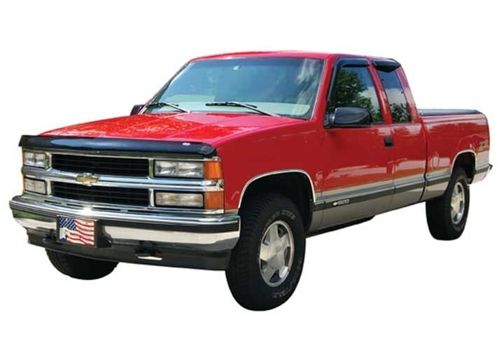 Дефлектор капота Hood Shield для Chevrolet Blazer (1988–2000), C/K Pickup 1500, C/K Pickup 2500, Suburban, Tahoe, GMC Yukon, высокий профиль, тёмно-дымчатый Husky Liners — фото 3
