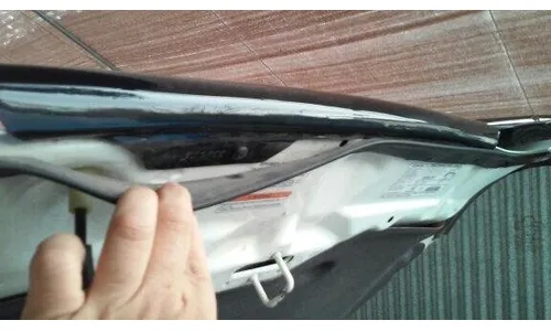 Дефлектор капота Hood Shield для Honda CR-V (2002–2006), высокий профиль, тёмно-дымчатый Husky Liners — фото 6