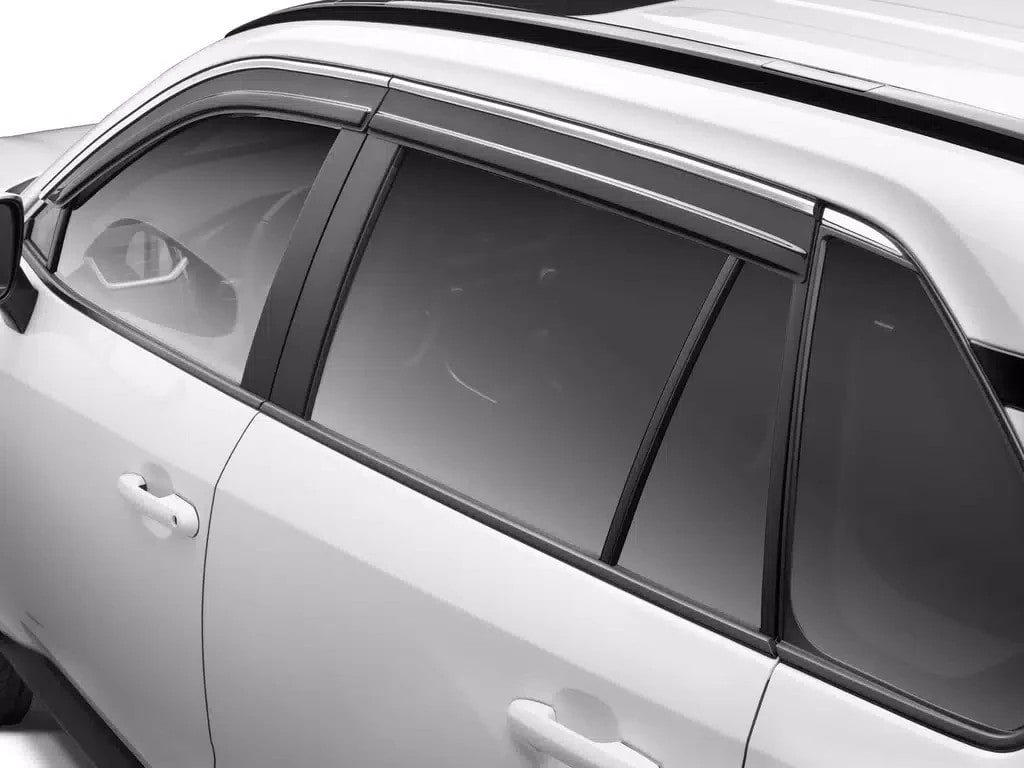 Дефлекторы боковых окон Low Profile Ventvisor для Toyota RAV4 V, дымчатые с хромированной окантовкой Husky Liners — фото 4